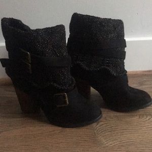 Black ankle boots